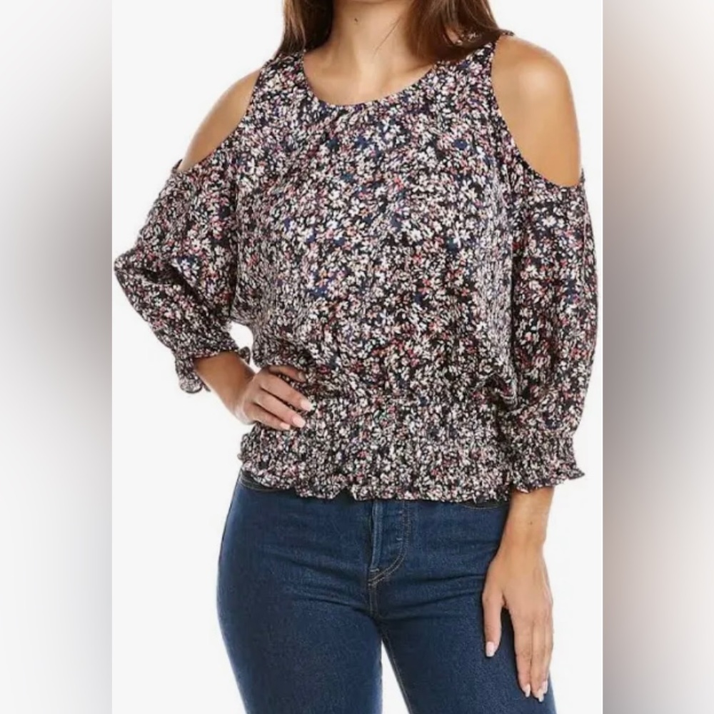 VINCE CAMUTO COLD SHOULDER TOP NWT, S